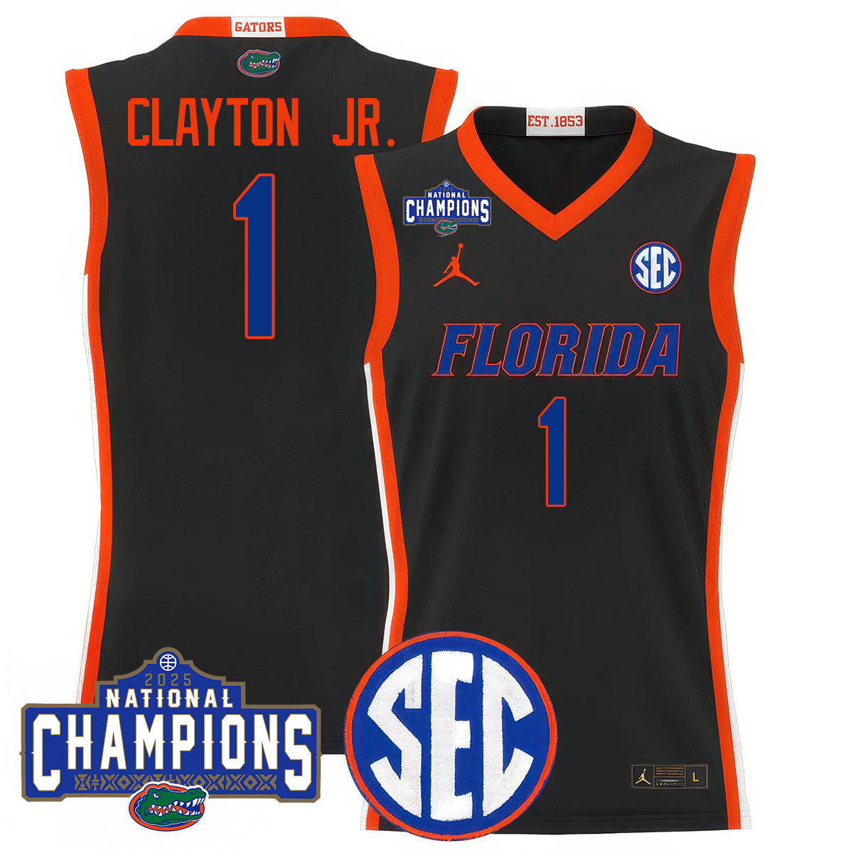 UF 2025 National Champions Basketball Jersey N1 - Stitched product image 17