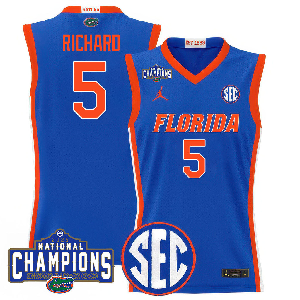 UF 2025 National Champions Basketball Jersey N1 - Stitched product image 6