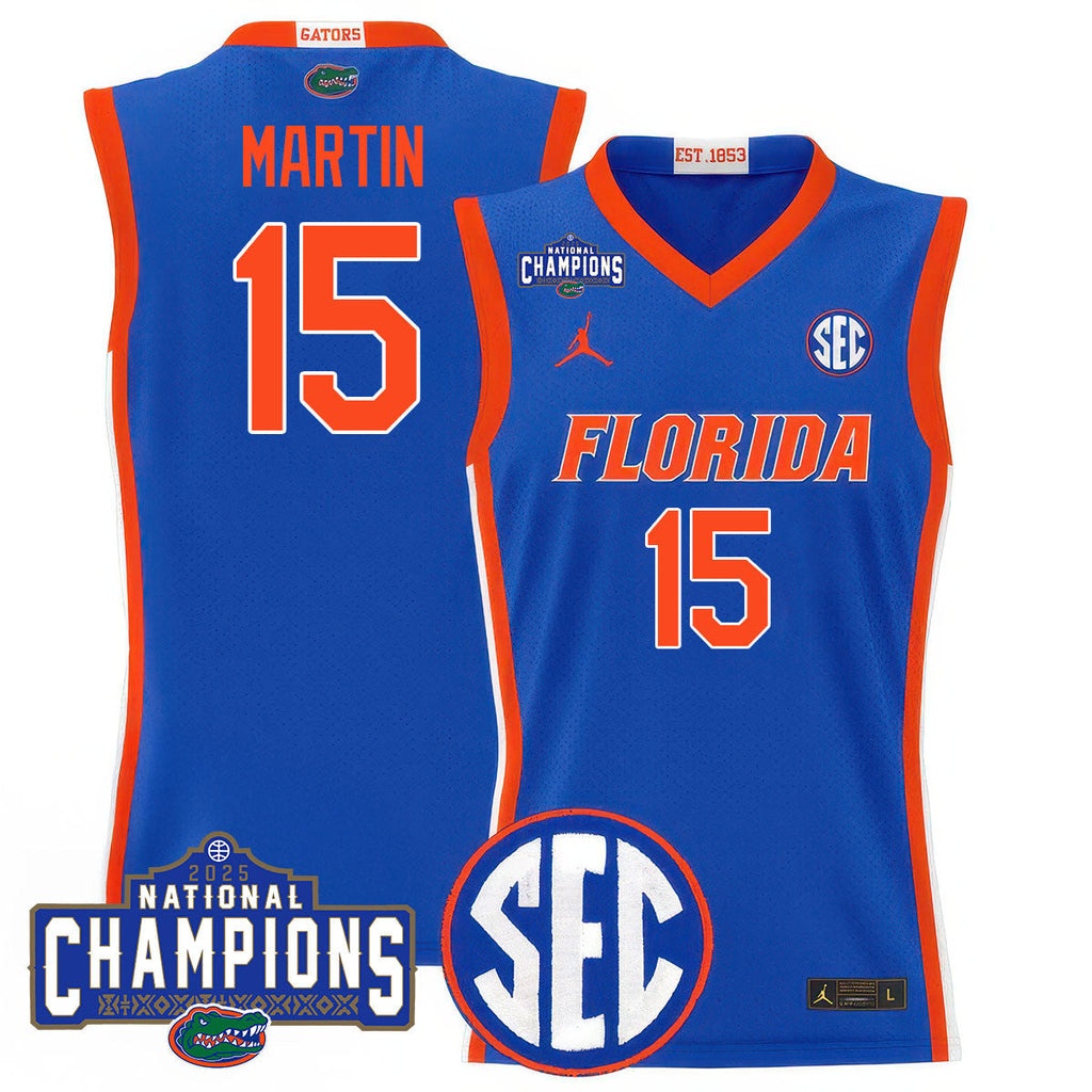UF 2025 National Champions Basketball Jersey N1 - Stitched product image 2