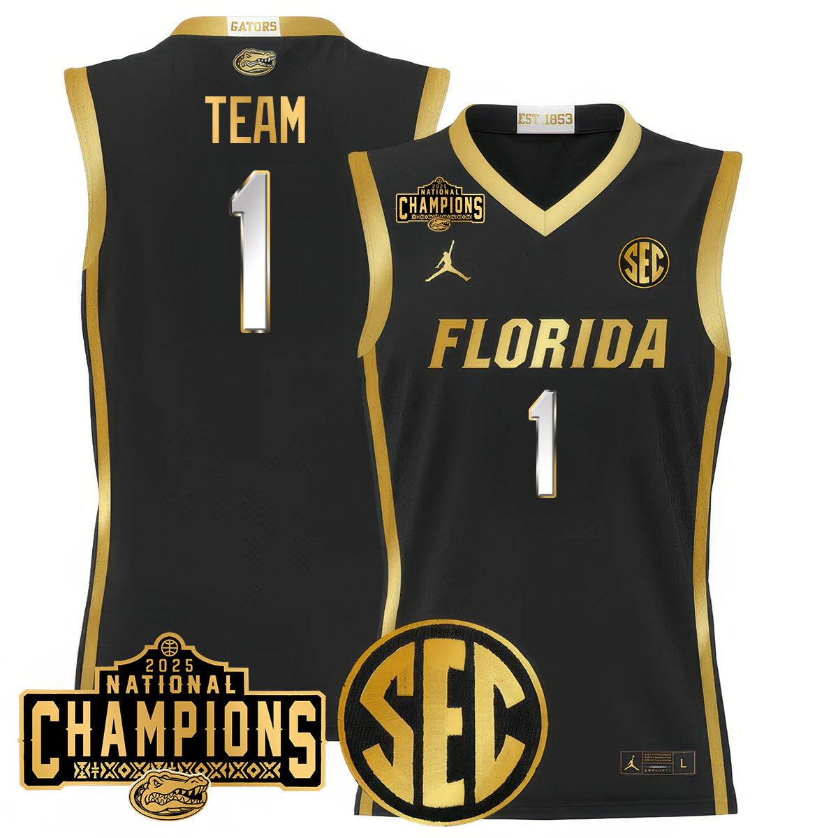 UF 2025 National Champions Basketball Jersey N1 - Stitched product image 21