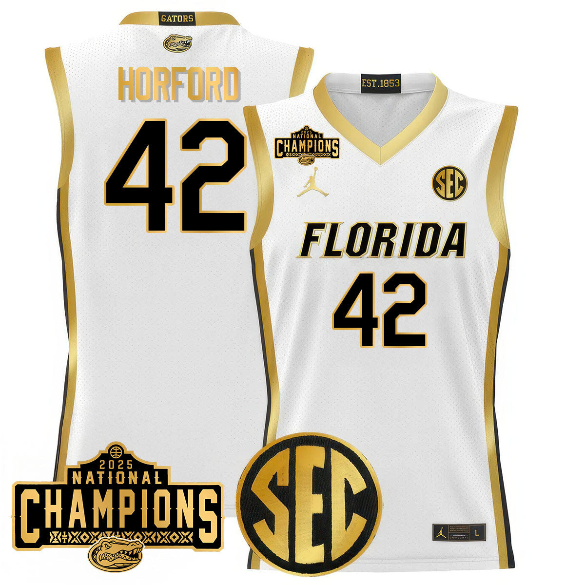 UF 2025 National Champions Basketball Jersey N1 - Stitched product image 30