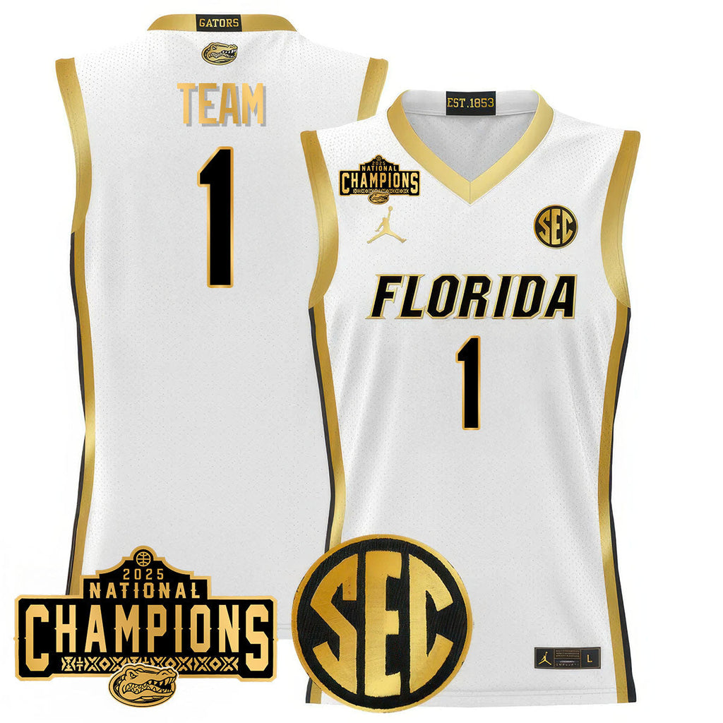 UF 2025 National Champions Basketball Jersey N1 - Stitched product image 32