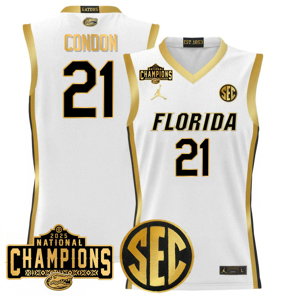 UF 2025 National Champions Basketball Jersey N1 - Stitched product image 23