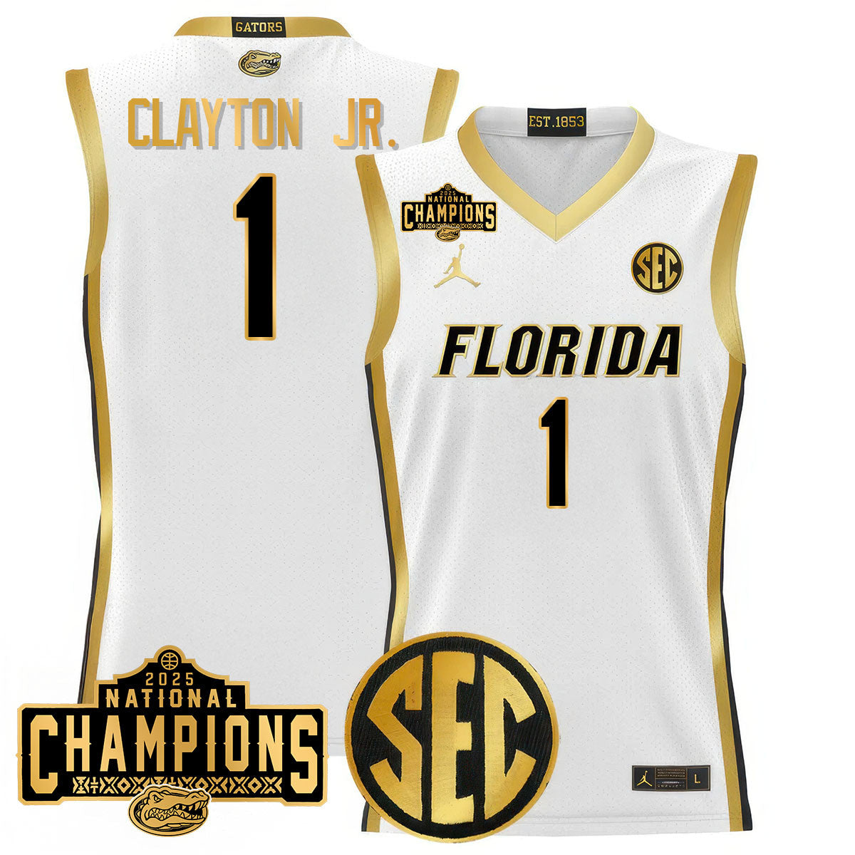 UF 2025 National Champions Basketball Jersey N1 - Stitched product image 28