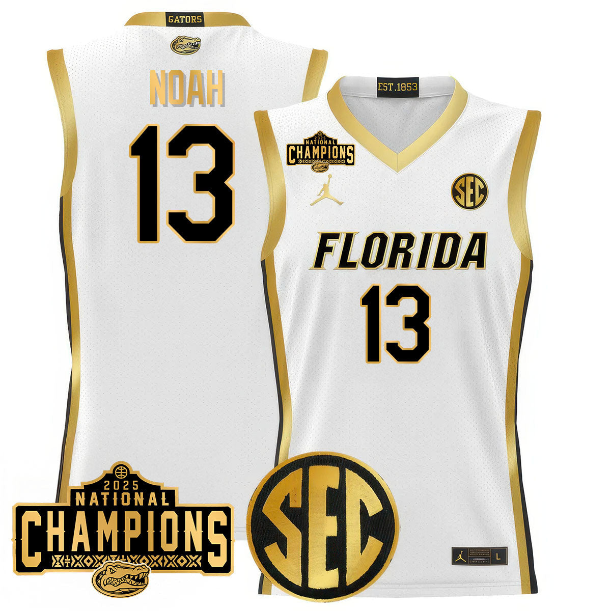 UF 2025 National Champions Basketball Jersey N1 - Stitched product image 34