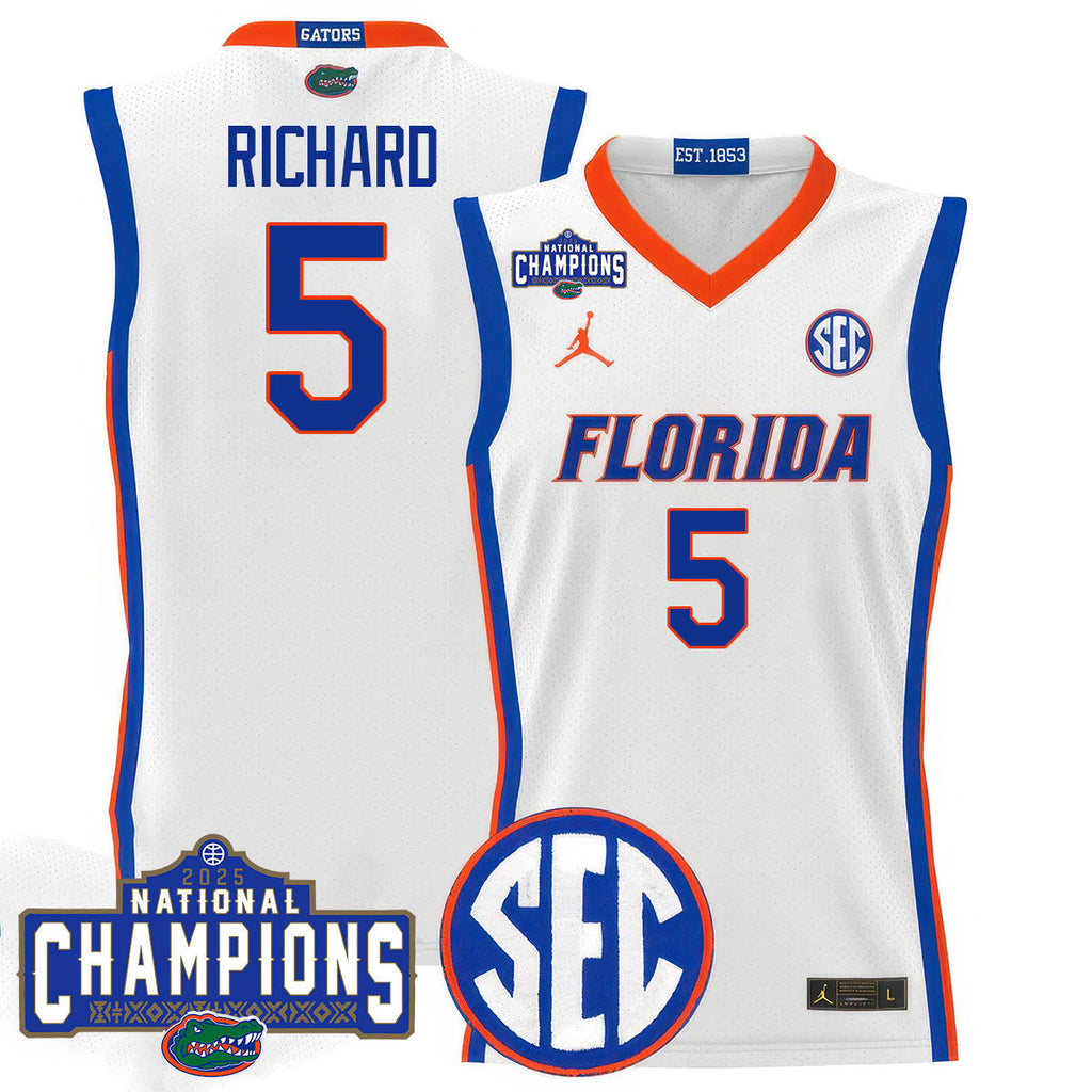 UF 2025 National Champions Basketball Jersey N1 - Stitched product image 16