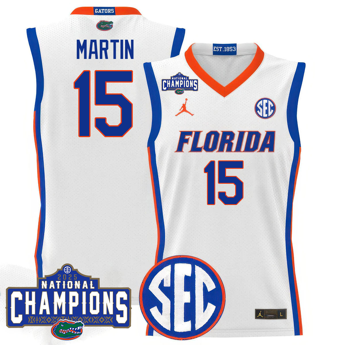 UF 2025 National Champions Basketball Jersey N1 - Stitched product image 10
