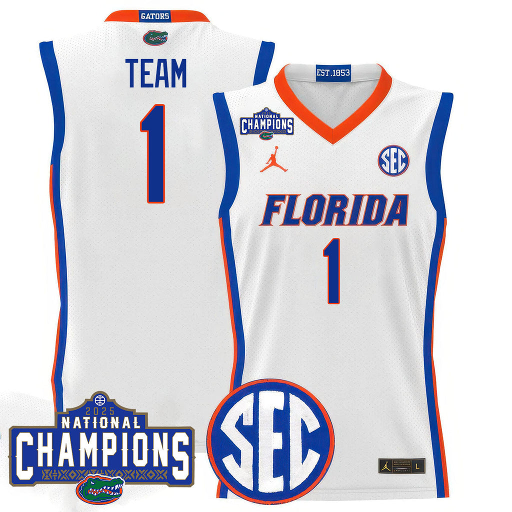 UF 2025 National Champions Basketball Jersey N1 - Stitched product image 22
