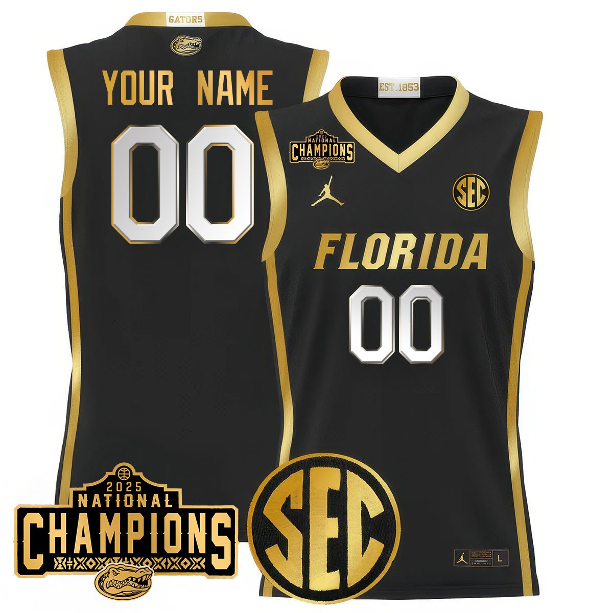 Custom Name/Gender UF 2025 National Champions Basketball product image 1