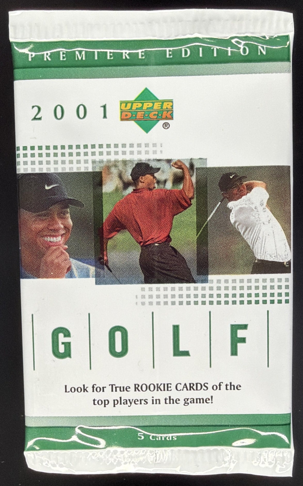 2001 Upper Deck Golf Hobby Pack product image 1, provided for visual reference and product detail review