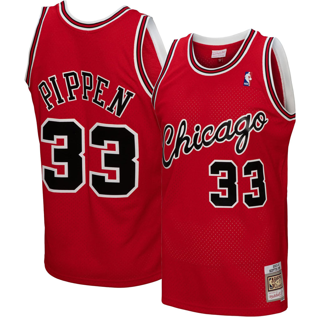 Mens Chicago Bulls Scottie Pippen Mitchell & Ness Red 2003 product image 1