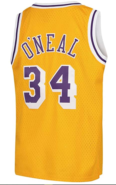 Los Angeles Lakers Shaquille O`Neal Mitchell & Ness Gold product image 3