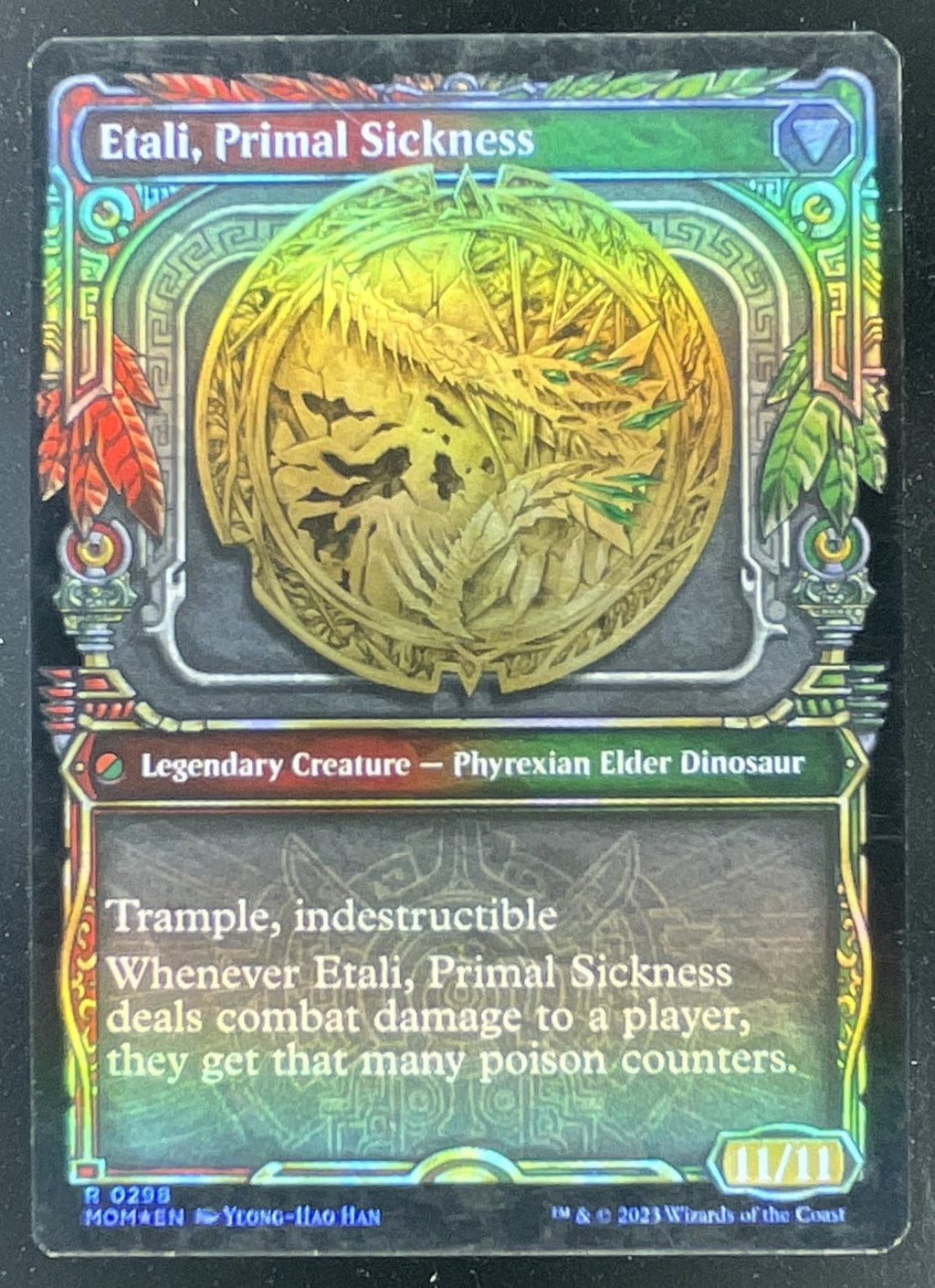 Magic The Gathering Etali, Primal Conqueror Showcase - March of the Machine MOM product image 2, provided for visual