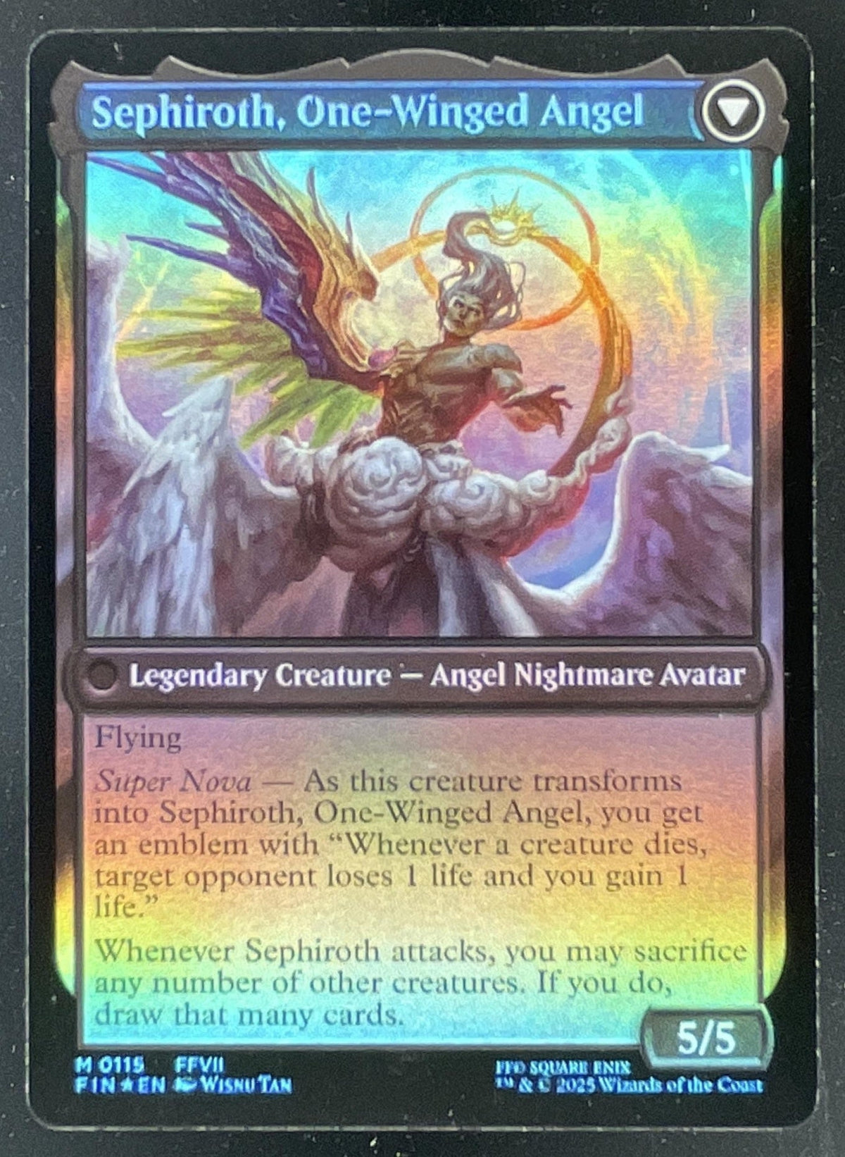 Magic The Gathering Sephiroth, Fabled SOLDIER - FINAL FANTASY FIN product image 2, provided for visual reference and product