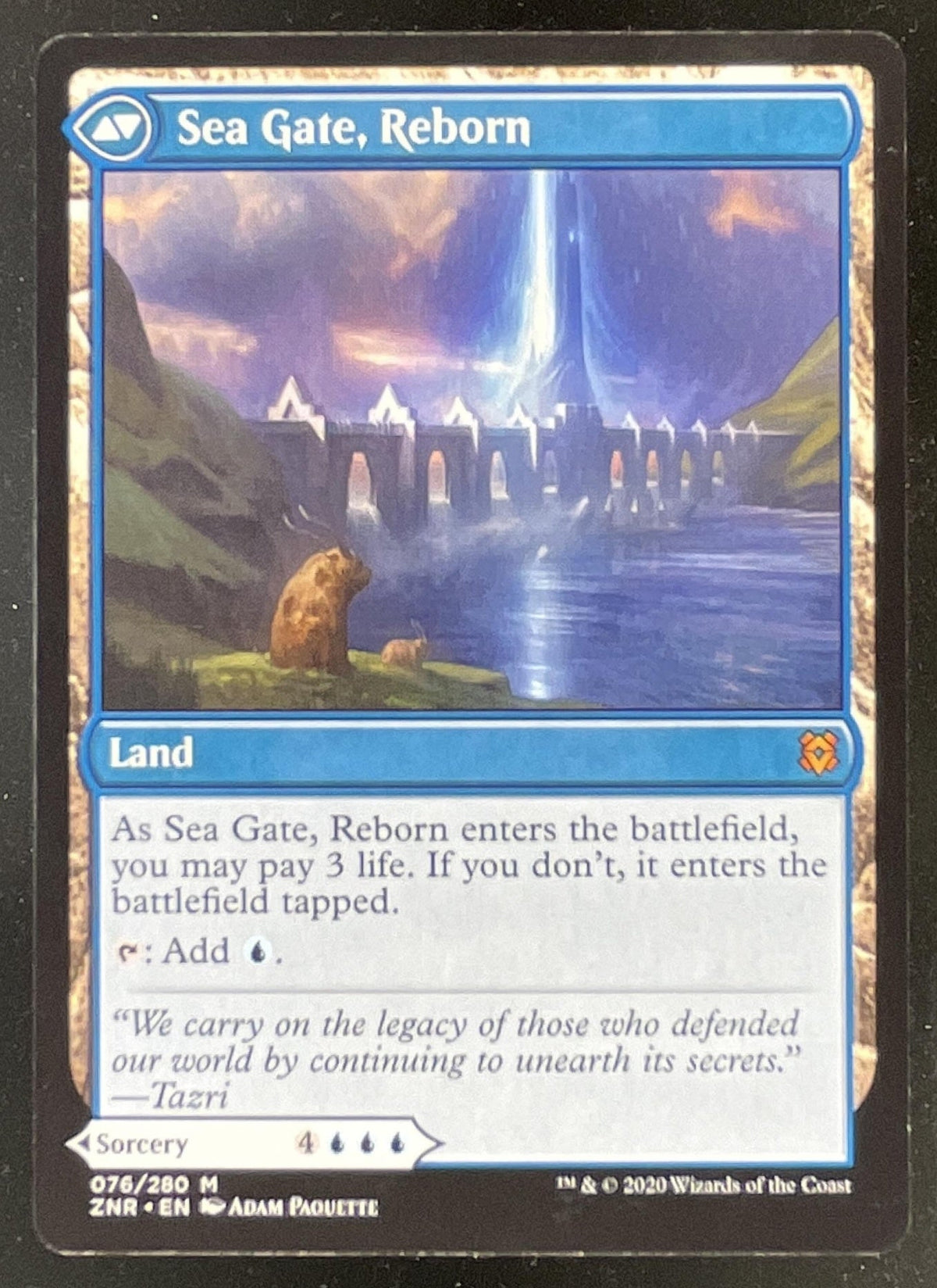 Magic The Gathering Sea Gate Restoration - Prerelease Cards PRE product image 2, provided for visual reference and product