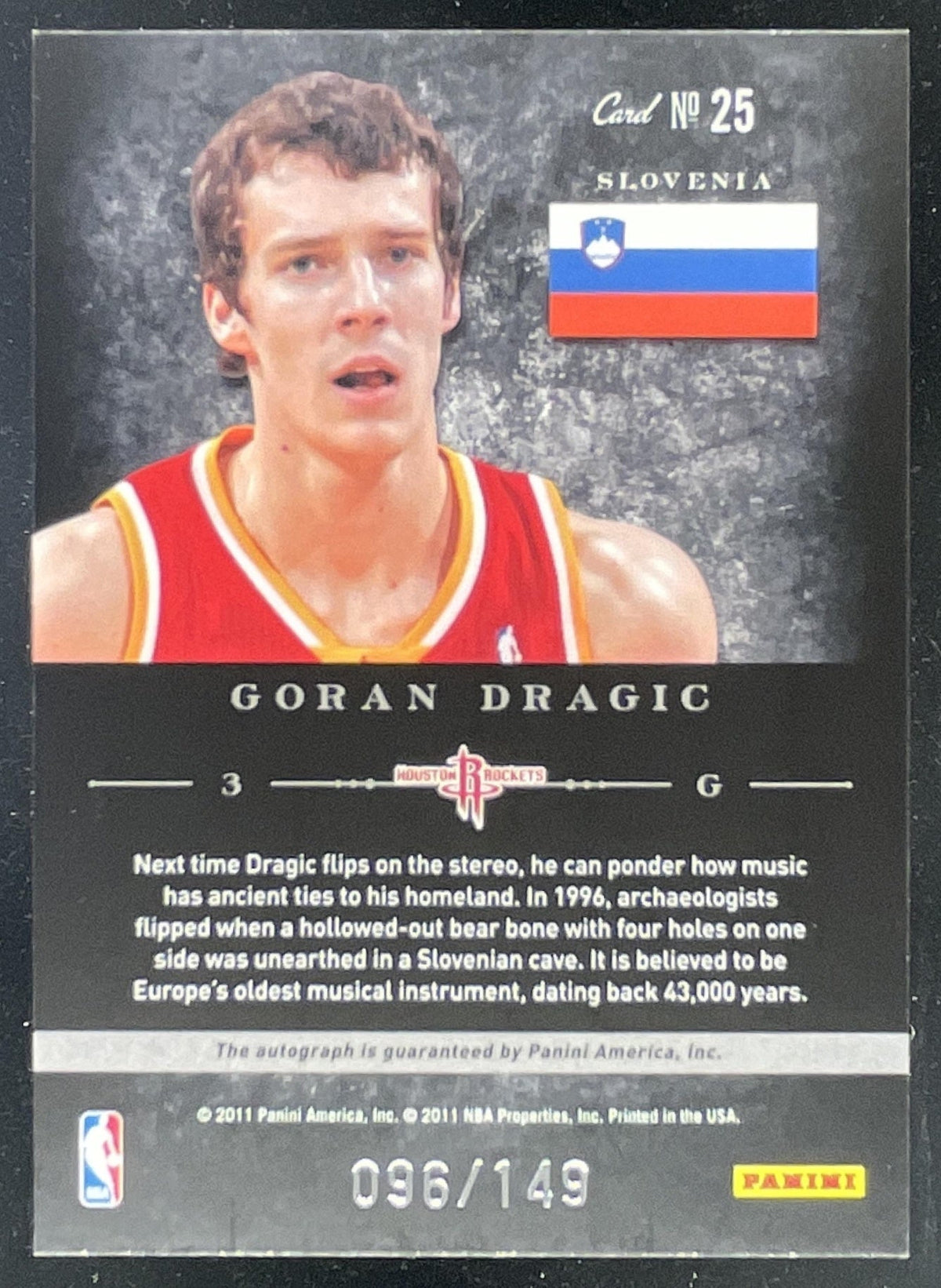 2010-11 Elite Black Box Flag Patches Signatures #25 Goran Dragic Auto /149 product image 2, provided for visual reference
