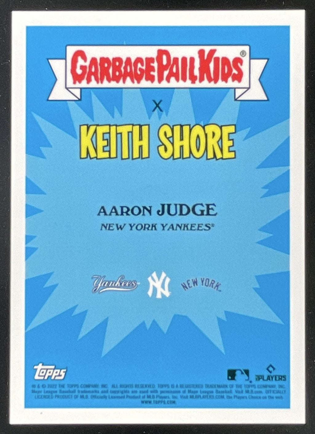 2022 Topps x MLB Series 1 #1b Aaron Delicious product image 2, provided for visual reference and product detail review