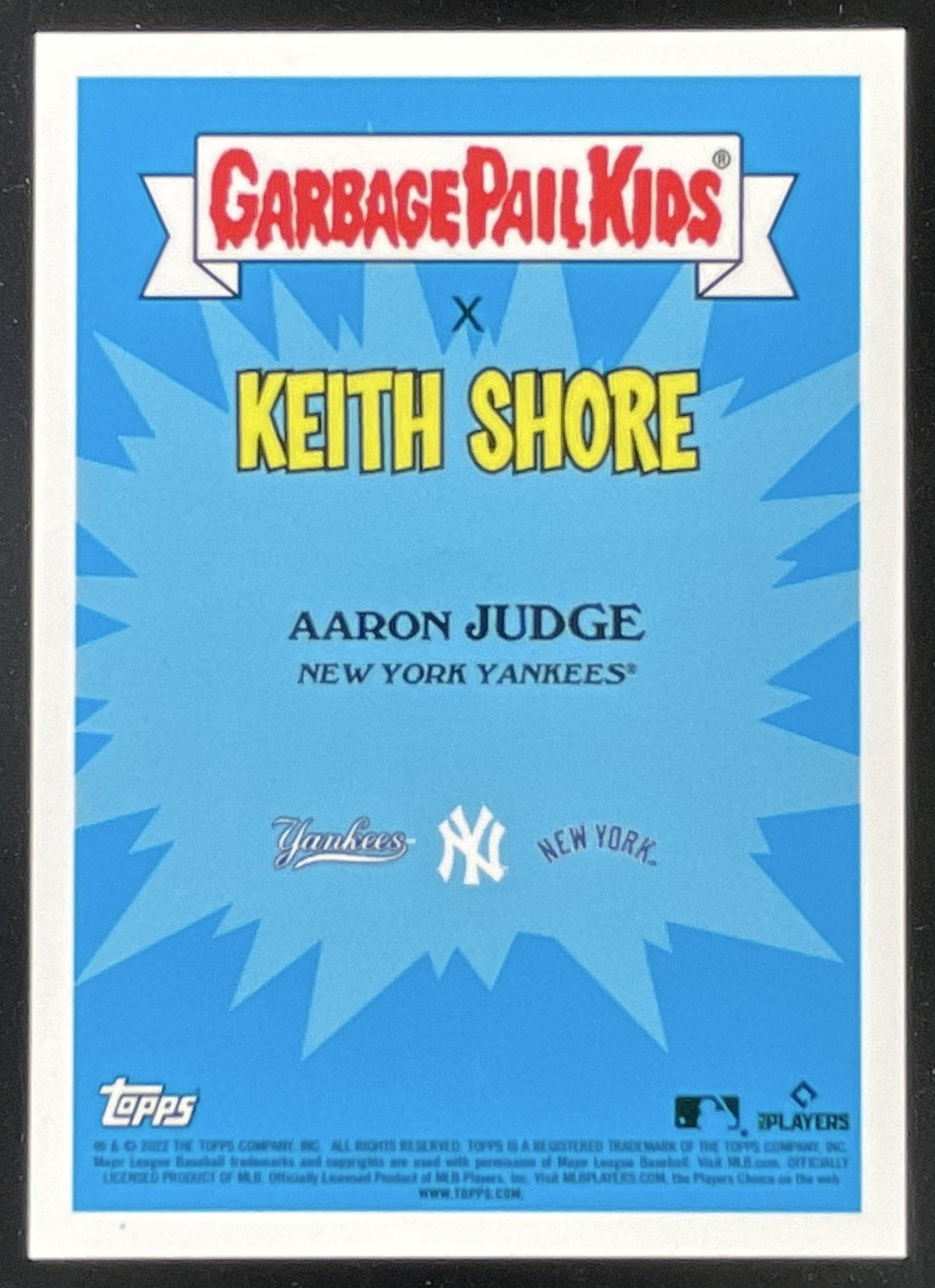 2022 Topps x MLB Series 1 #1b Aaron Delicious product image 2, provided for visual reference and product detail review