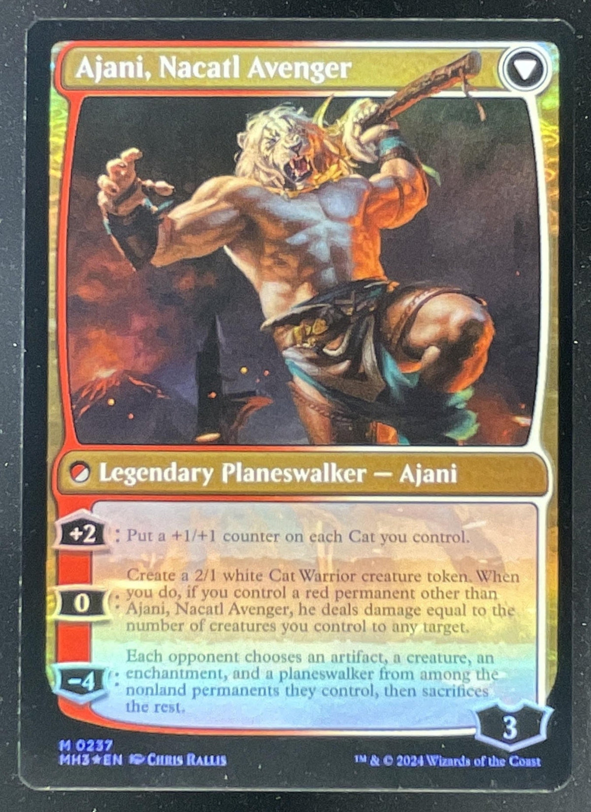 Magic The Gathering Ajani, Nacatl Pariah - Prerelease Cards PRE product image 2, provided for visual reference and product