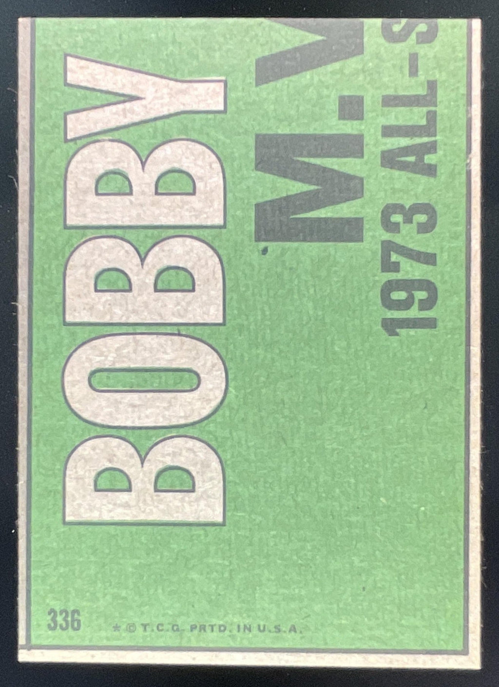 1974 Topps #336 All-Star Left Fielders Bobby Murcer Pete Rose All-Star product image 2, provided for visual reference and