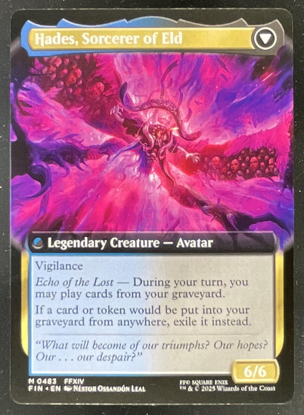 2025 Magic: The Gathering Final Fantasy #0483 Emet-Selch Sorcerer of Eld EA Rare product image 2, provided for visual