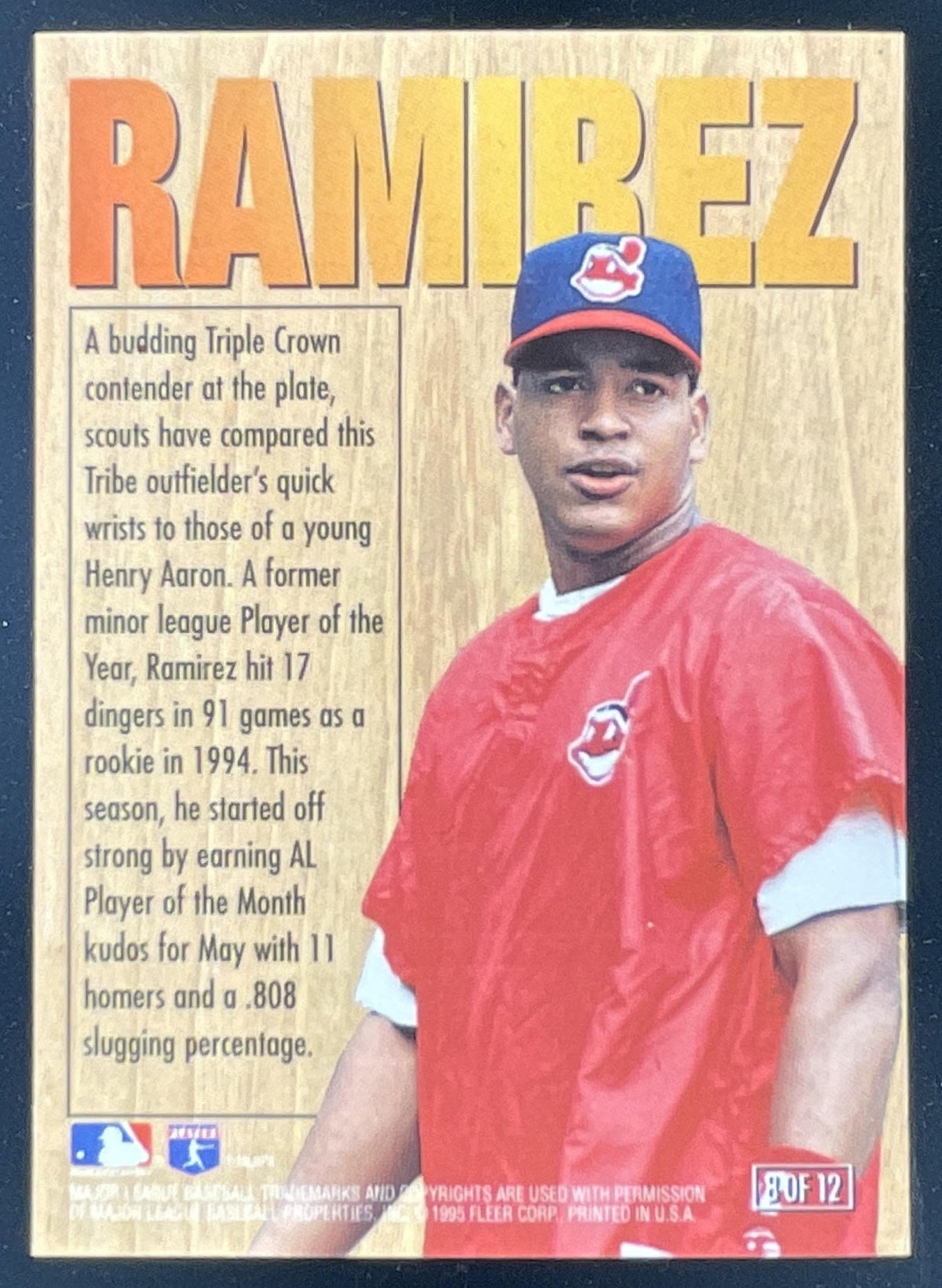 1996 Fleer Ultra HR Kings Home Run Kings Exchange #8 Manny Ramirez product image 2, provided for visual reference and