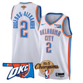 The Thunder 2024-25 Champions Black Gold Jersey - Stitched product image 1