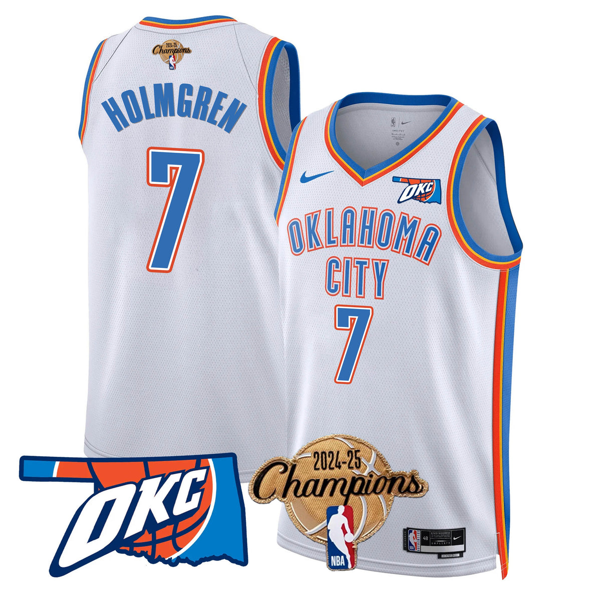 OKC 2024-25 Champions Jersey - Stitched product image 3