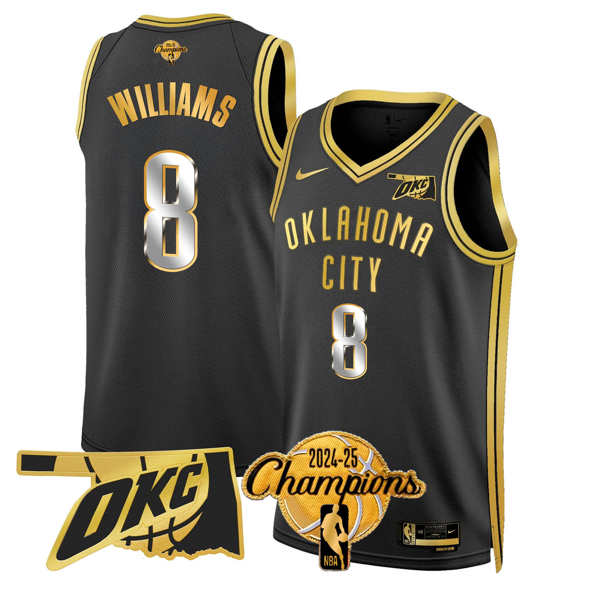 OKC 2024-25 Champions Jersey - Stitched product image 19