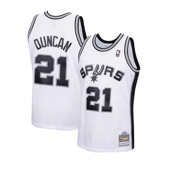 San Antonio Spurs Tim Duncan 1998-99 Mitchell & Ness White product image 1