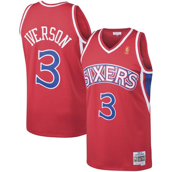 Philadelphia 76ers Allen Iverson Red 1996-97 Hardwood product image 1