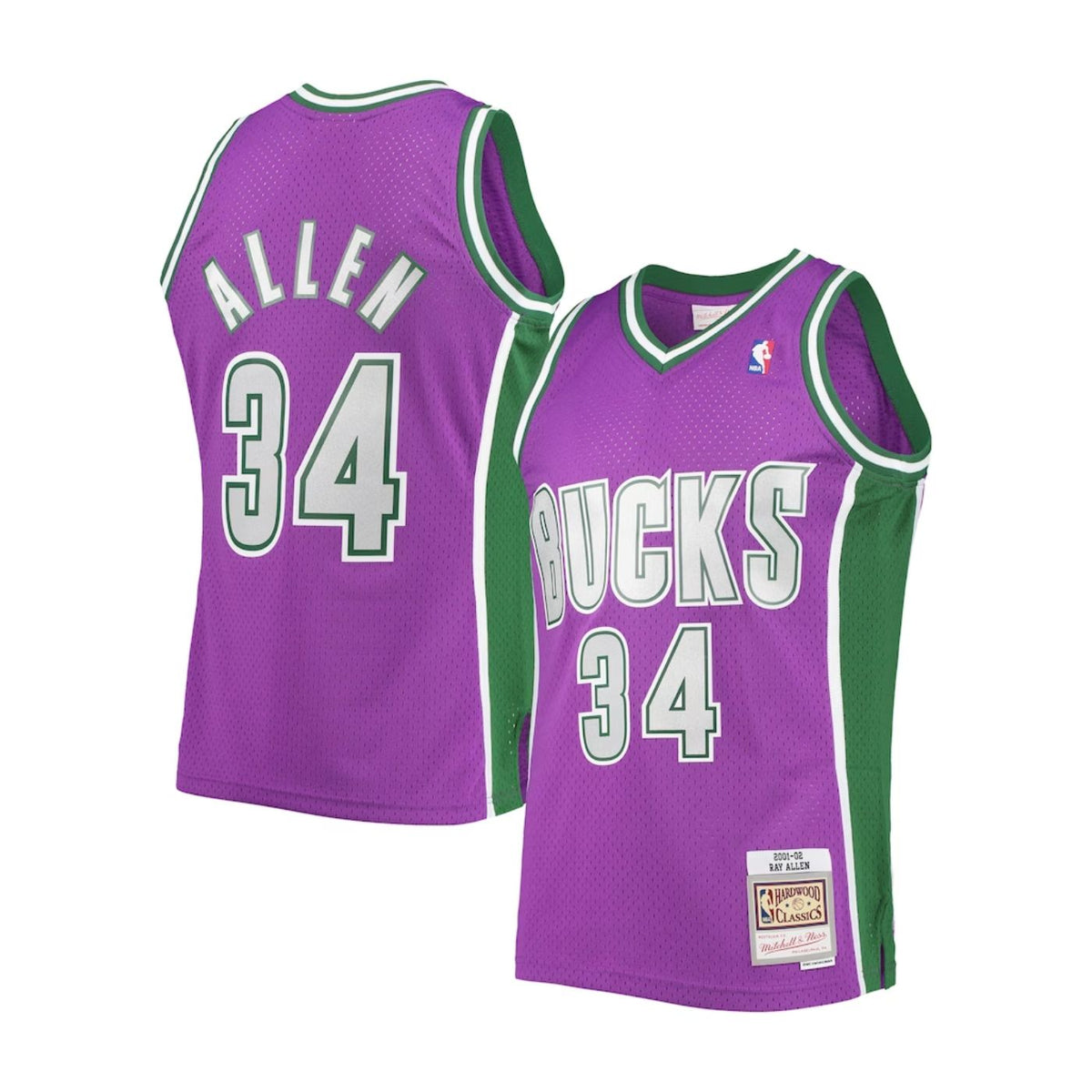 Milwaukee Bucks Ray Allen Purple 2001-02 Hardwood Classics product image 1