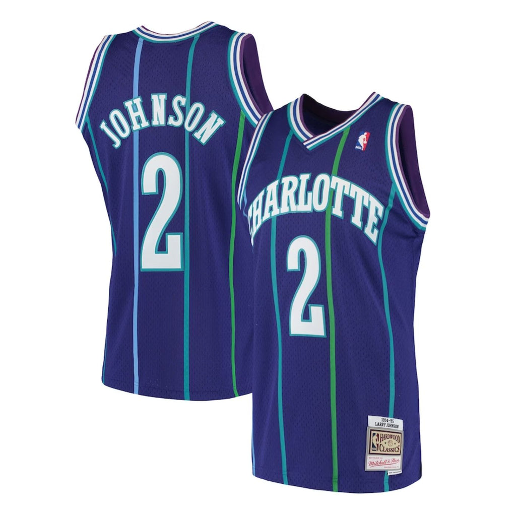 Charlotte Hornets Larry Johnson Purple 1994-95 Hardwood product image 2