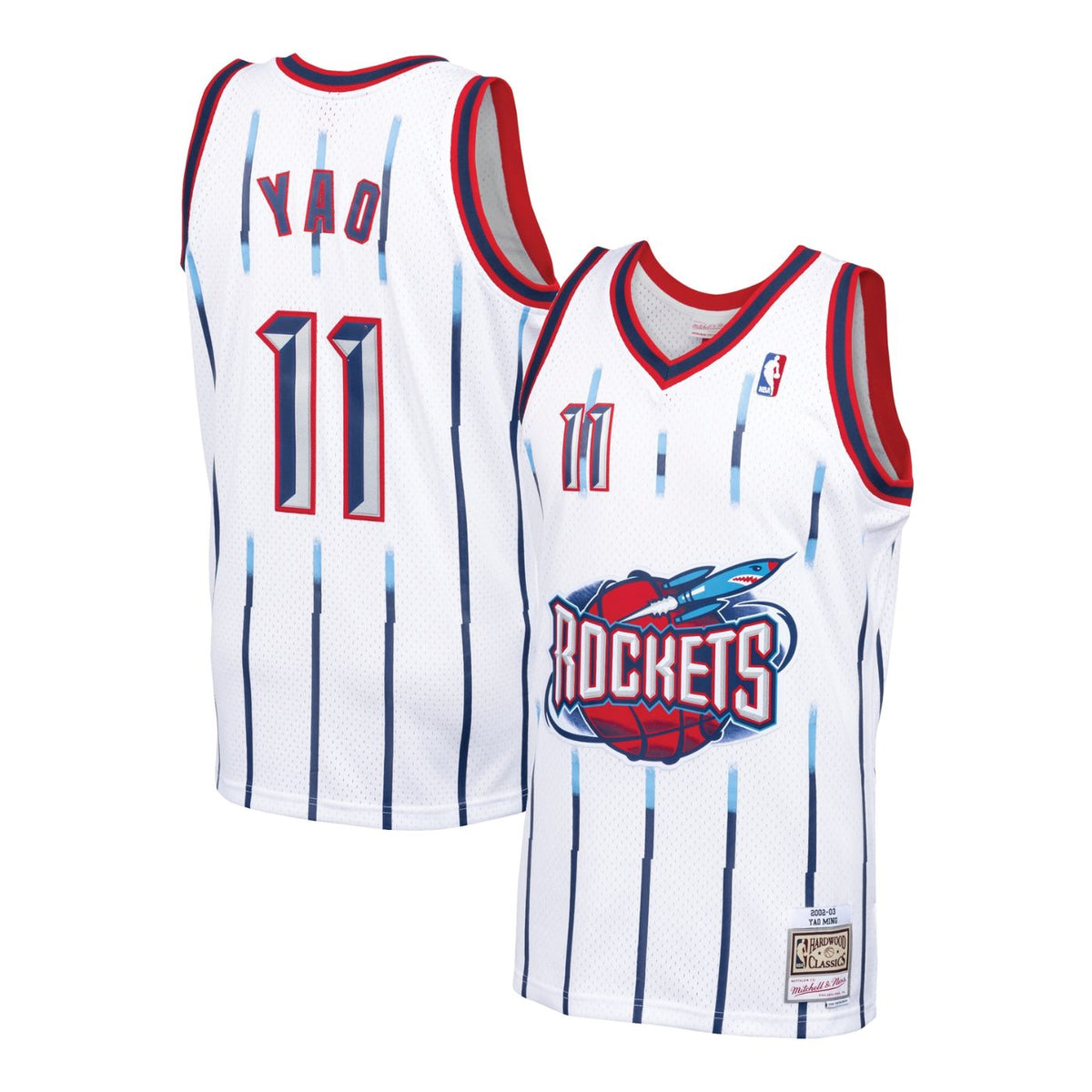 Houston Rockets Yao Ming White 2002-03 Hardwood Classics product image 1