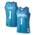 Charlotte Hornets Baron Davis 1999-00 Mitchell & Ness Teal product image 1