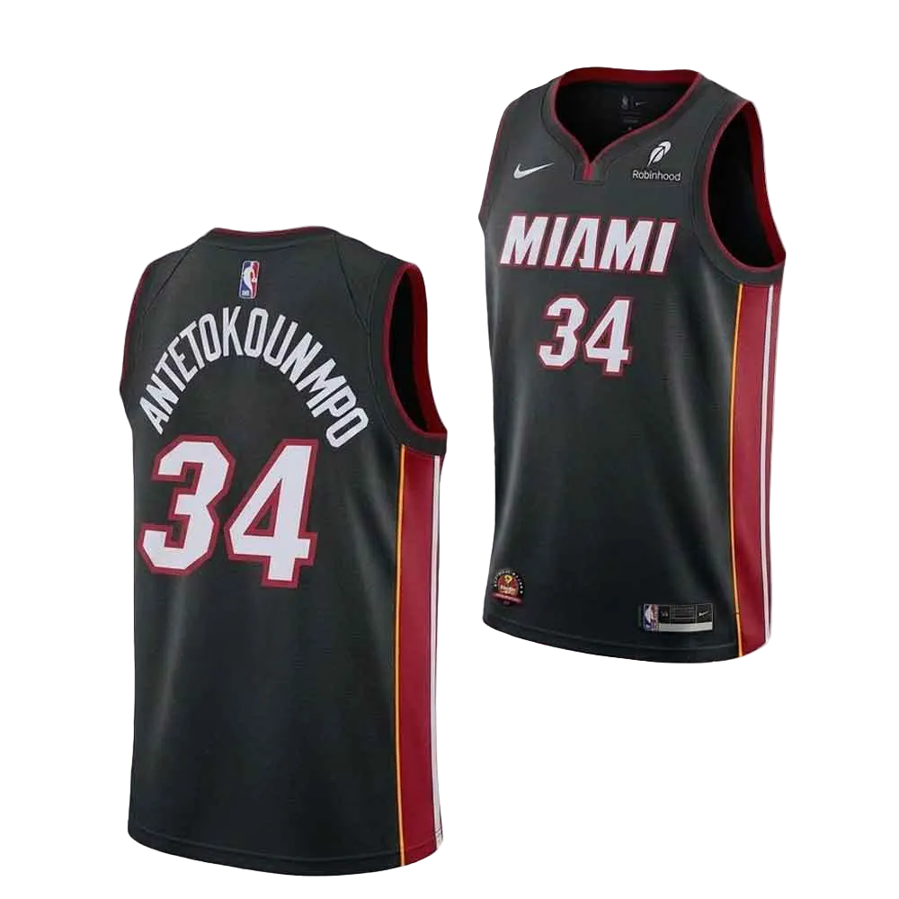 Giannis Antetokounmpo Miami Heat Jersey - Black product image 1