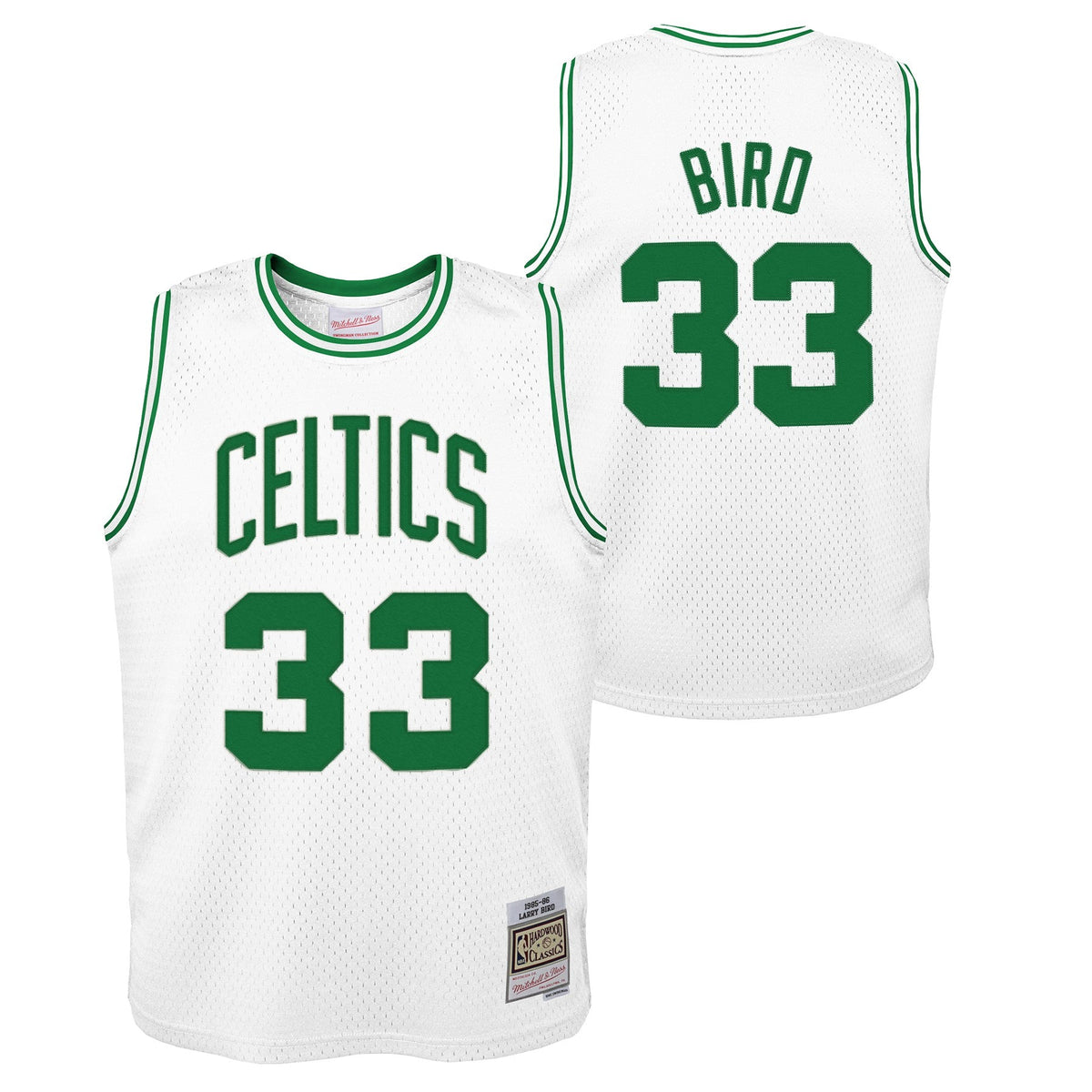Boston Celtics Larry Bird Mitchell & Ness White 1985-86 product image 1