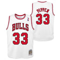 Chicago Bulls Scottie Pippen Mitchell & Ness White Hardwood product image 1