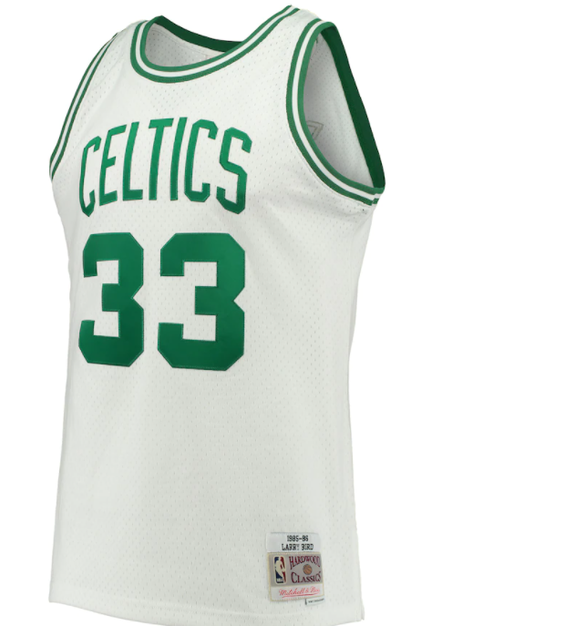 Boston Celtics Larry Bird White 1985-86 Hardwood Classics product image 3