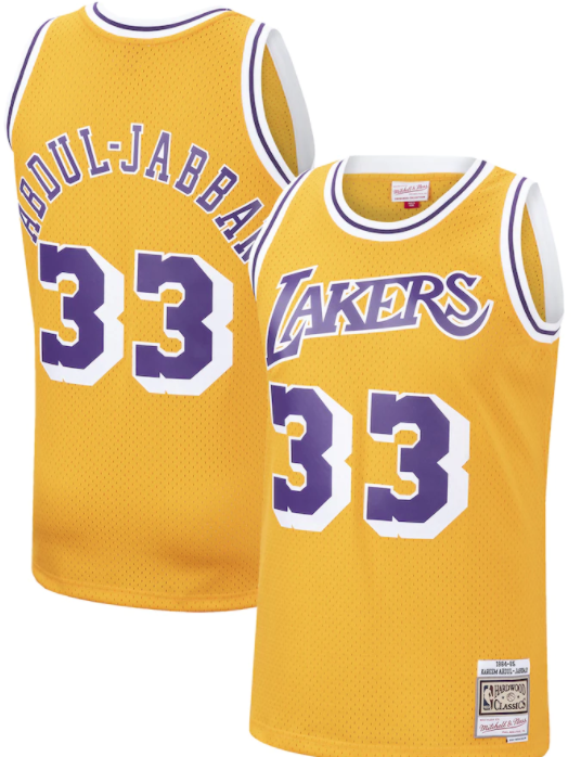 Los Angeles Lakers Kareem Abdul-Jabbar Gold 1984-85 product image 1