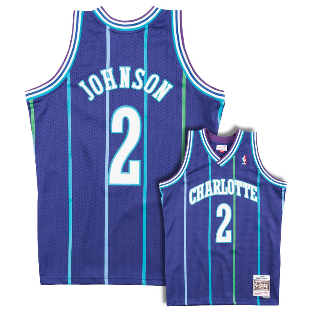 Charlotte Hornets Larry Johnson Purple 1994-95 Hardwood product image 1