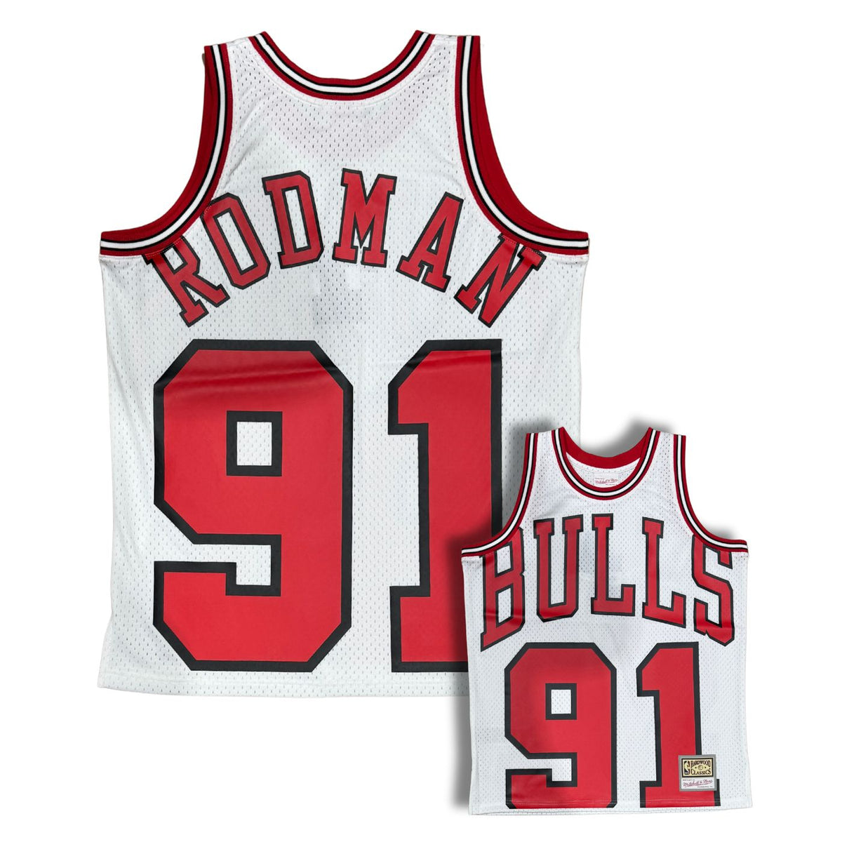 Chicago Bulls Dennis Rodman White 1997-98 Hardwood Classics product image 1