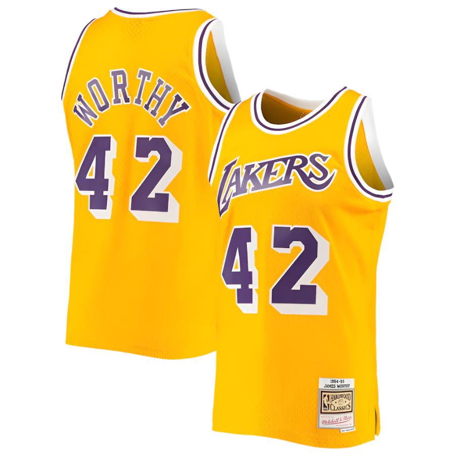 Men's Los Angeles Lakers James Worthy Mitchell & Ness Gold product image 1