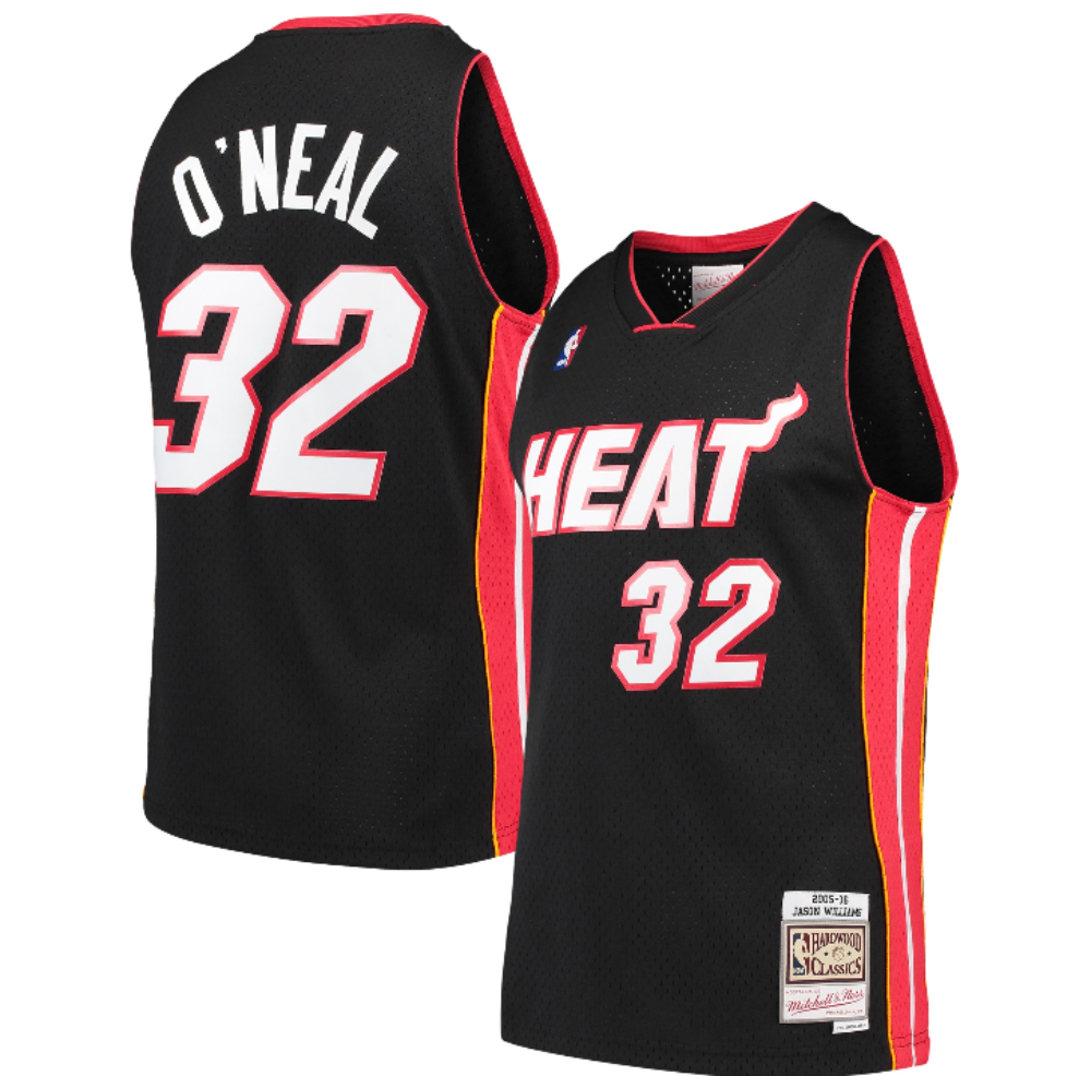 Men's Miami Heat Shaquille O'Neal Mitchell & Ness Black product image 1