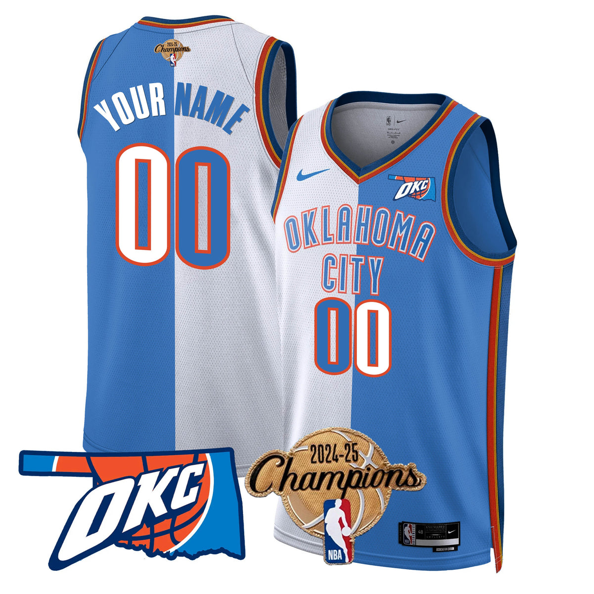 OKC 2024-25 Champions Custom Jersey - Stitched product image 4