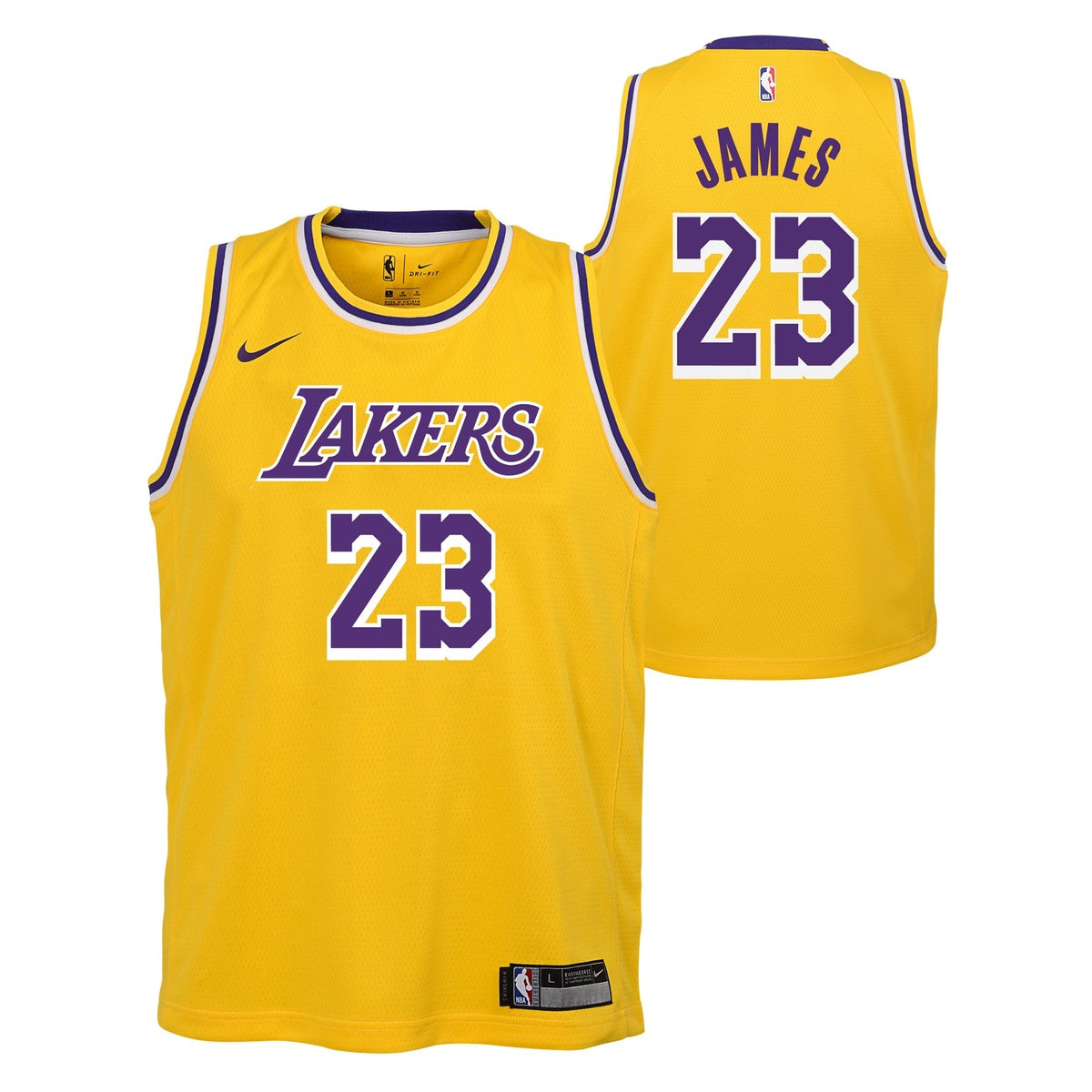 Los Angeles Lakers LeBron James Nike Gold Swingman Jersey product image 1
