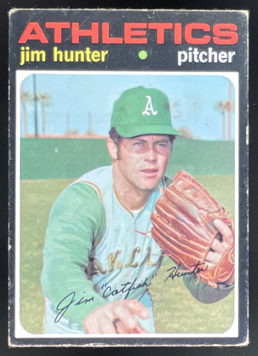 1971 Topps #45 Jim Hunter product image 1, provided for visual reference and product detail review