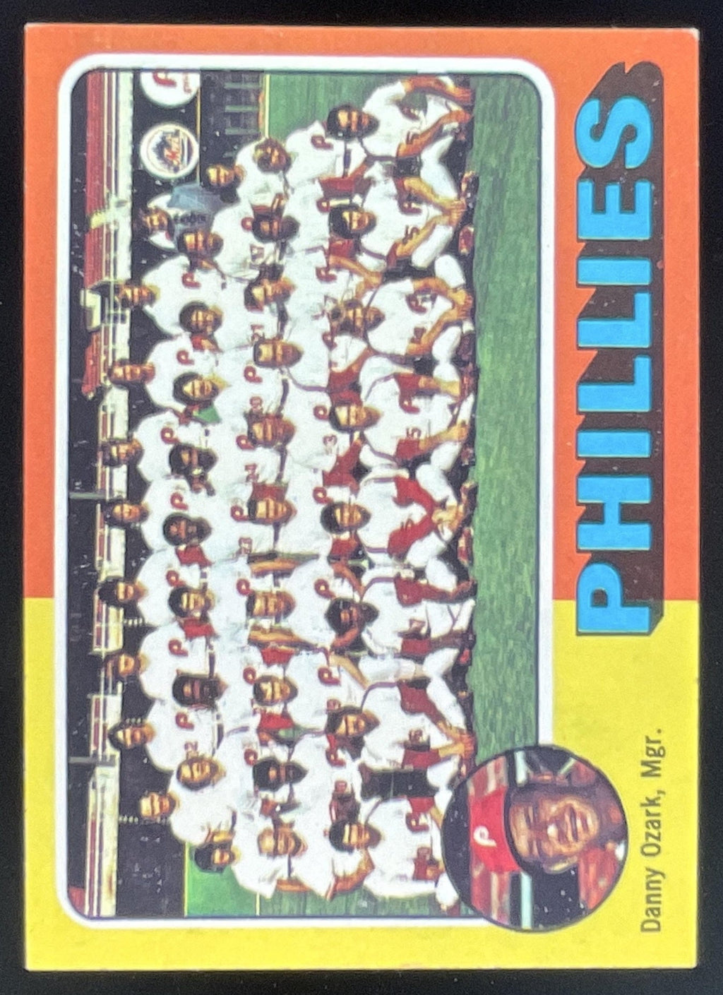 1975 Topps #46 Philadelphia Phillies Danny Ozark MGR Checklist Card Team Card product image 1, provided for visual reference