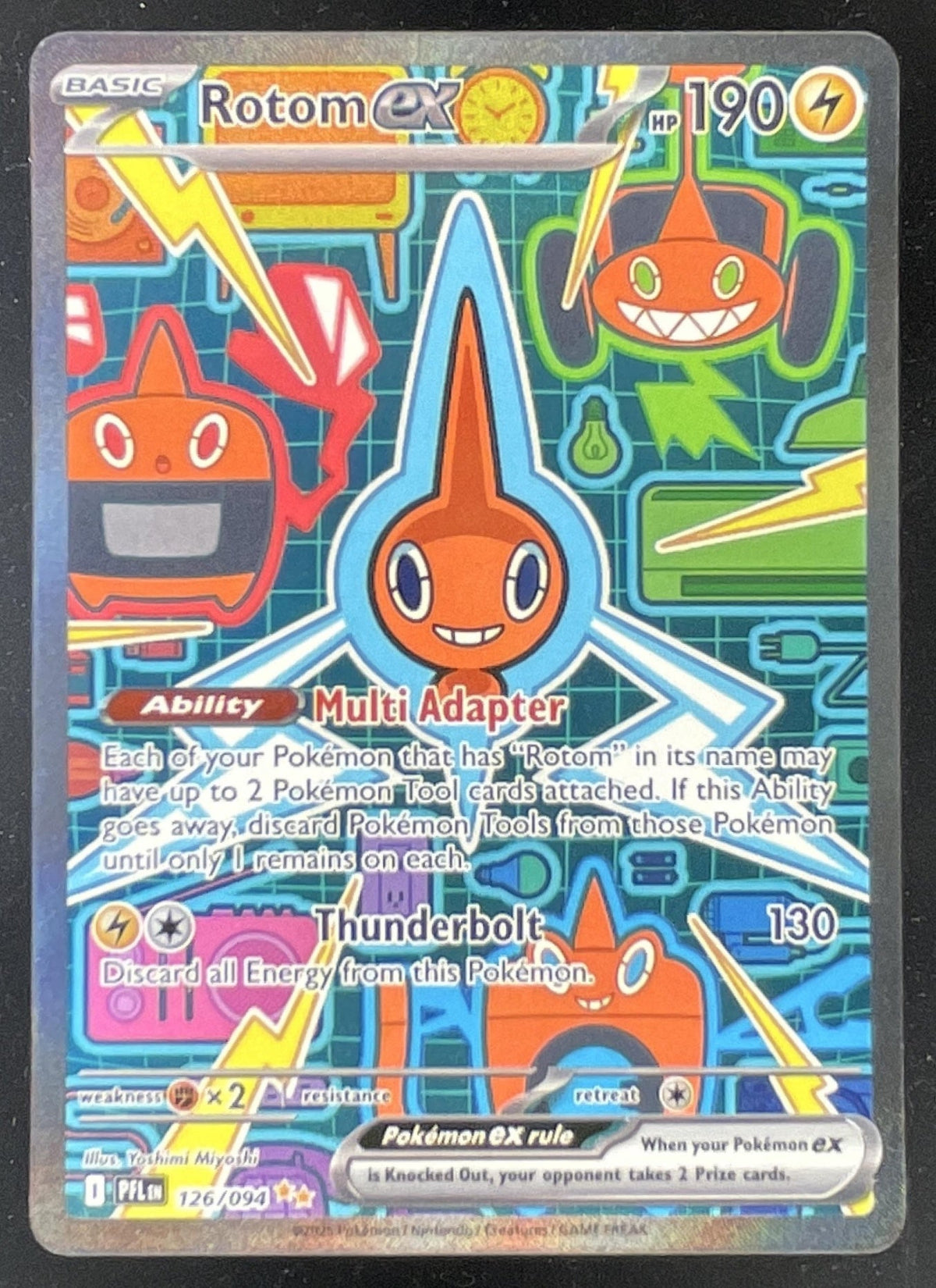 2025 Pokemon Phantasmal Flames #126/094 Rotom ex Special Illustration Rare product image 1, provided for visual reference