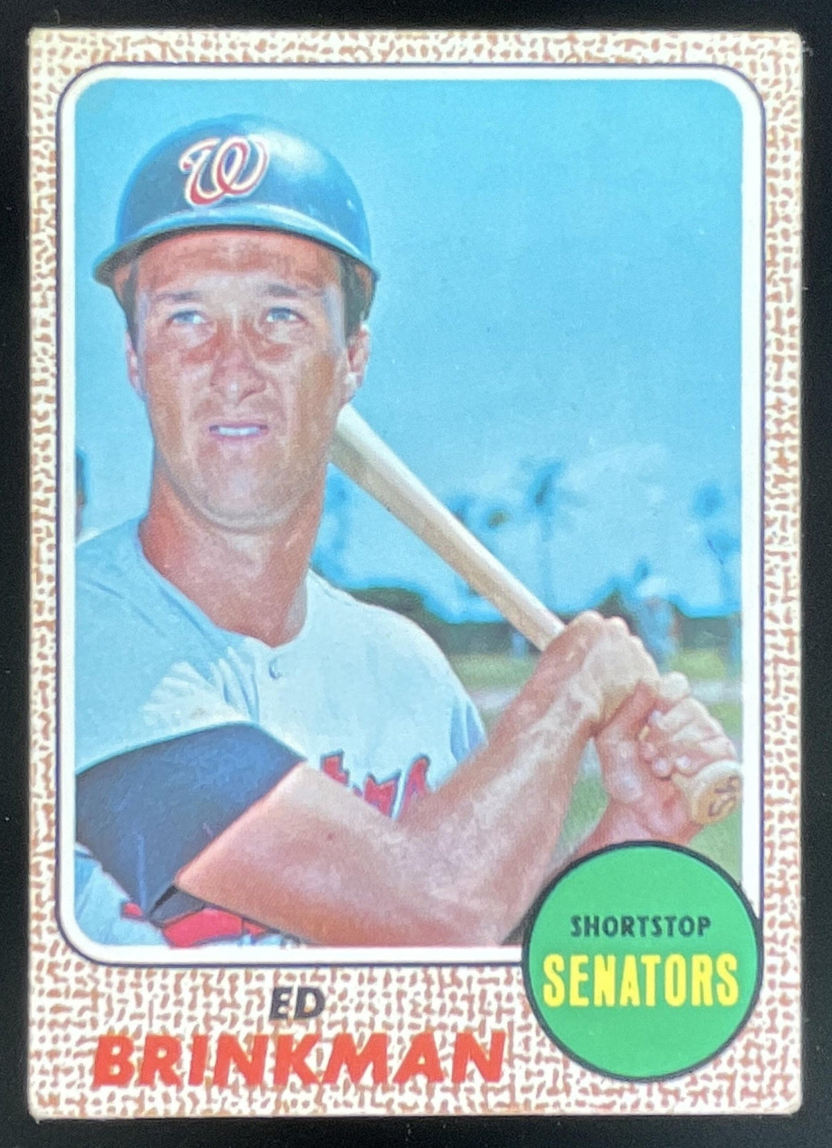 1968 Topps #49 Ed Brinkman product image 1, provided for visual reference and product detail review